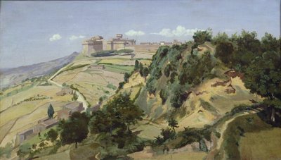 Volterra, 1834 by Jean Baptiste Camille Corot